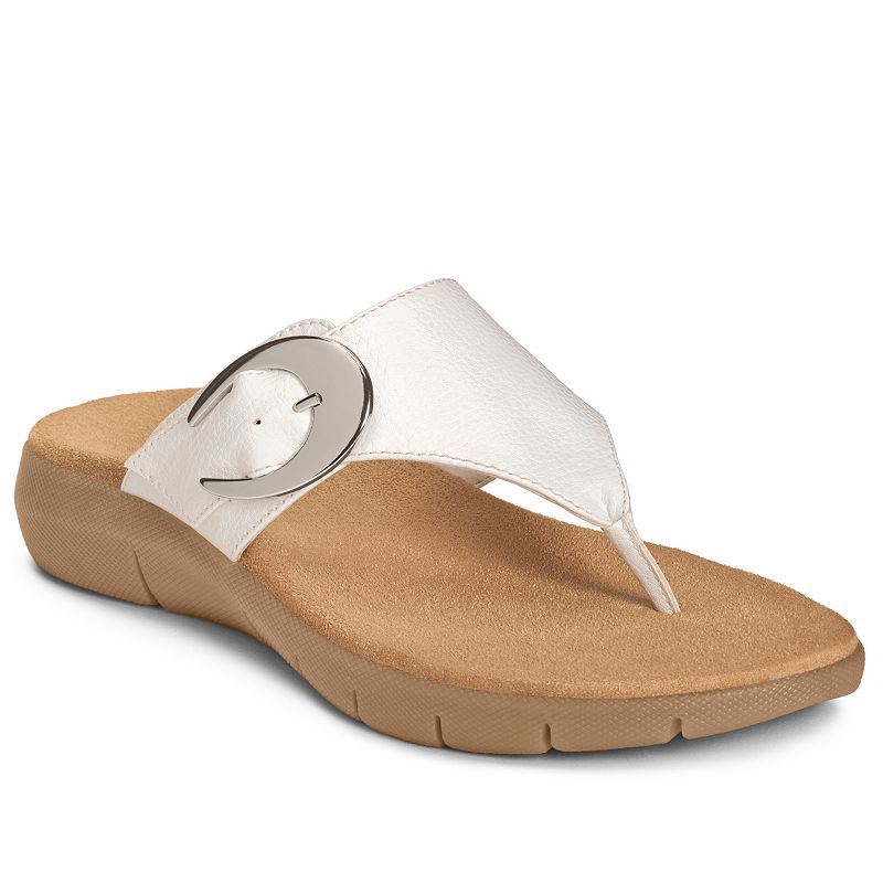 White Padded Footbed Sandals | Kohl's