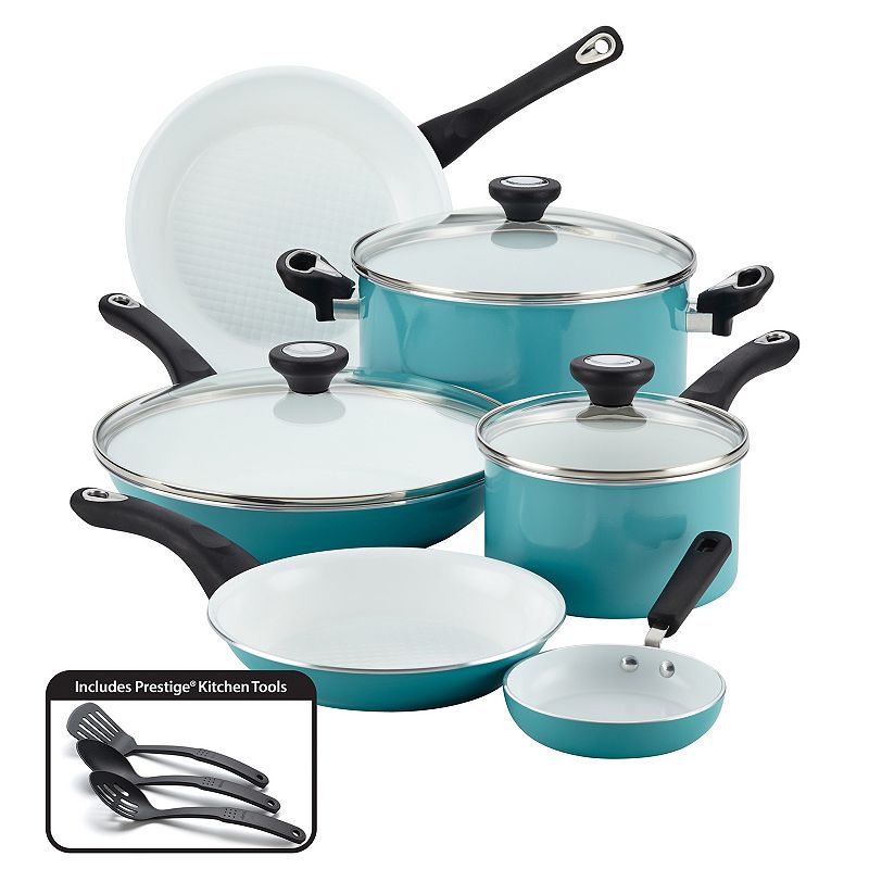 Kohl's Black Friday! Food Network 10-Piece Nonstick Ceramic Cookware Set  $45.24 After Code + Kohl's Cash (Reg. $130) + Free Shipping - 4 Colors -  Fabulessly Frugal