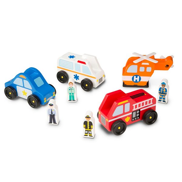 Melissa & Doug Emergency Vehicle Set