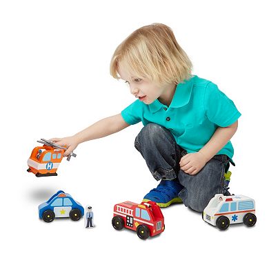 Melissa & Doug Emergency Vehicle Set