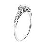 Gemminded Sterling Silver 1/6 Carat T.W. Diamond Promise Ring