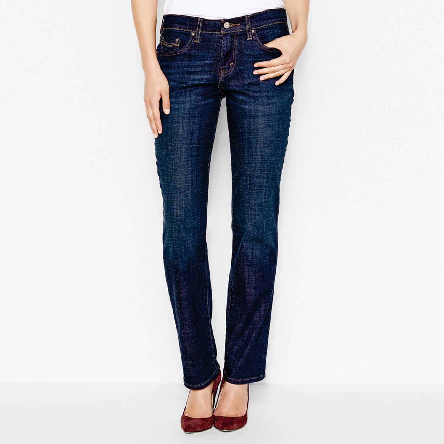 levi 505 straight leg jeans womens