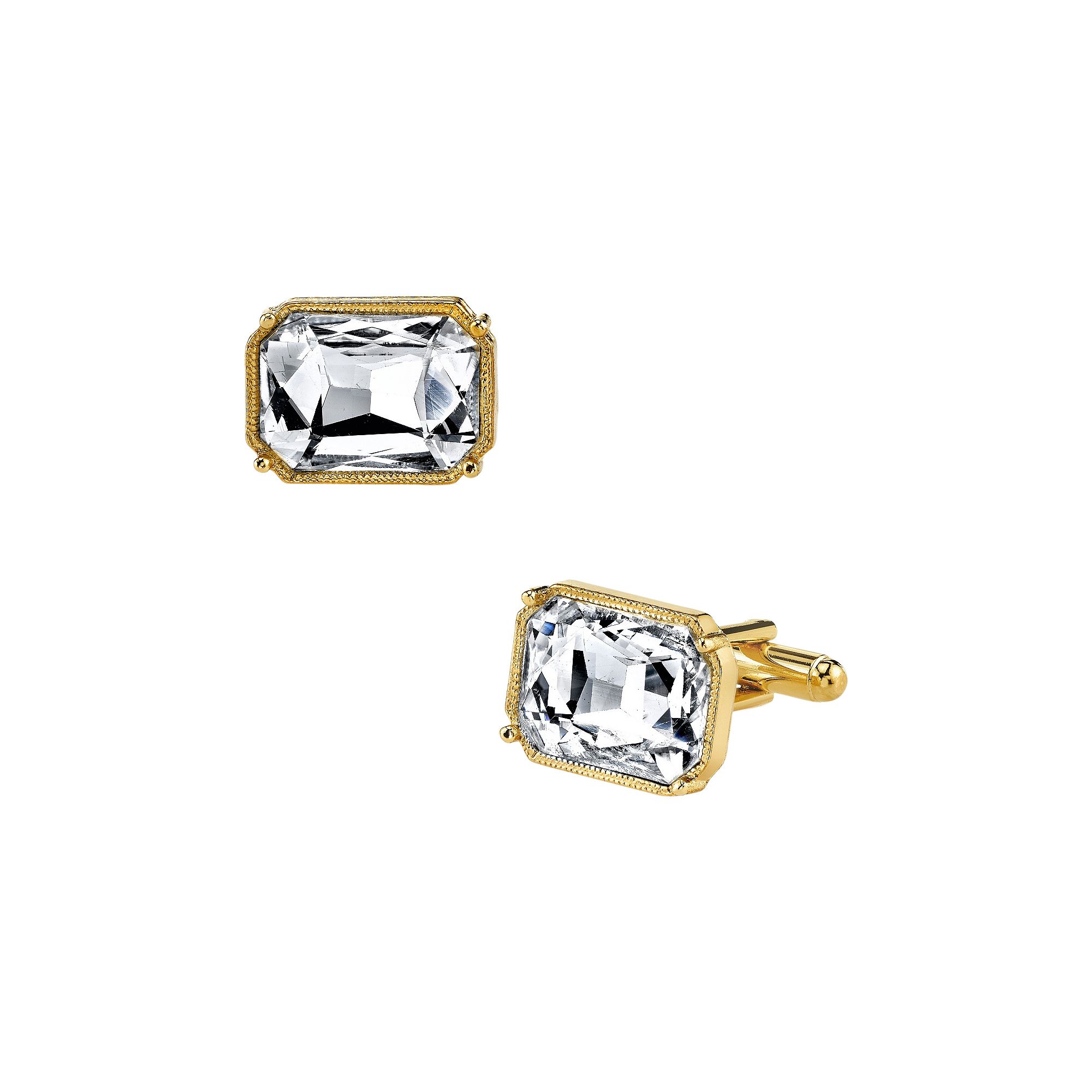 1928 Rectangle Cuff Links, Yellow Gold