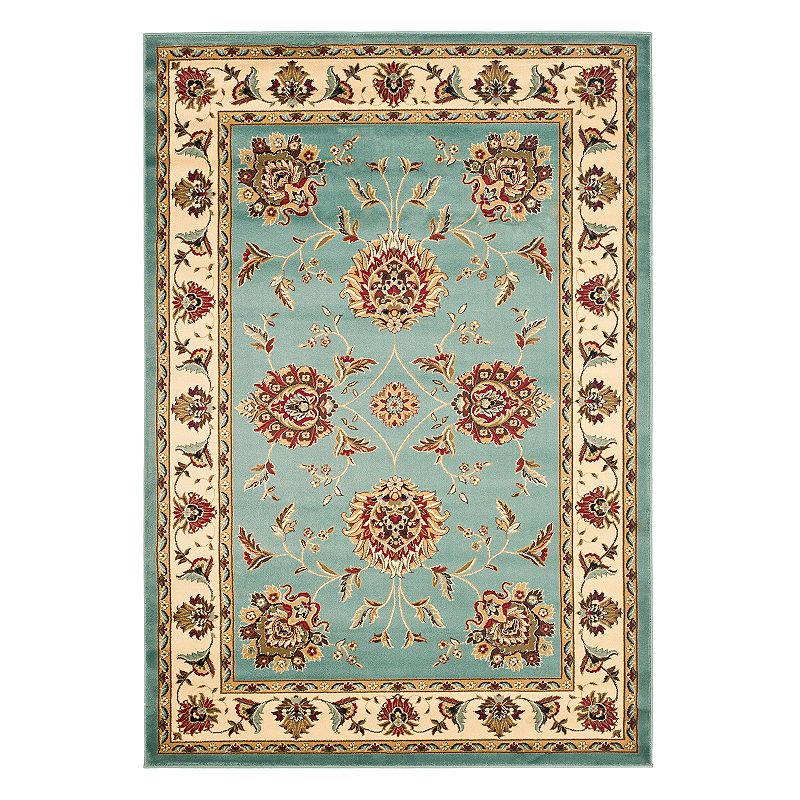 Safavieh Lyndhurst Framed Floral Rug, Blue, 5X7.5 Ft