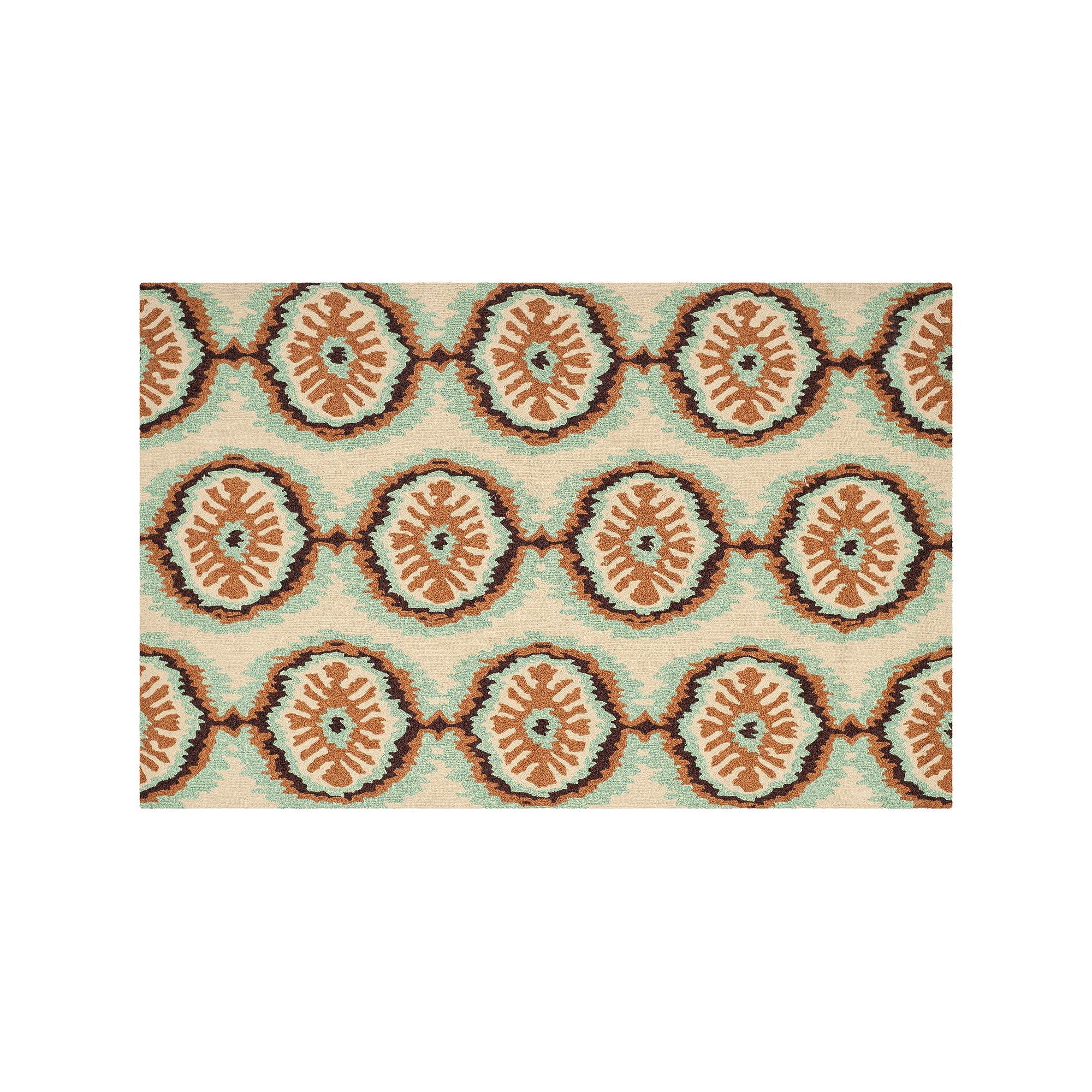 Safavieh Four Seasons Williston Abstract Indoor Outdoor Rug, Beige Green