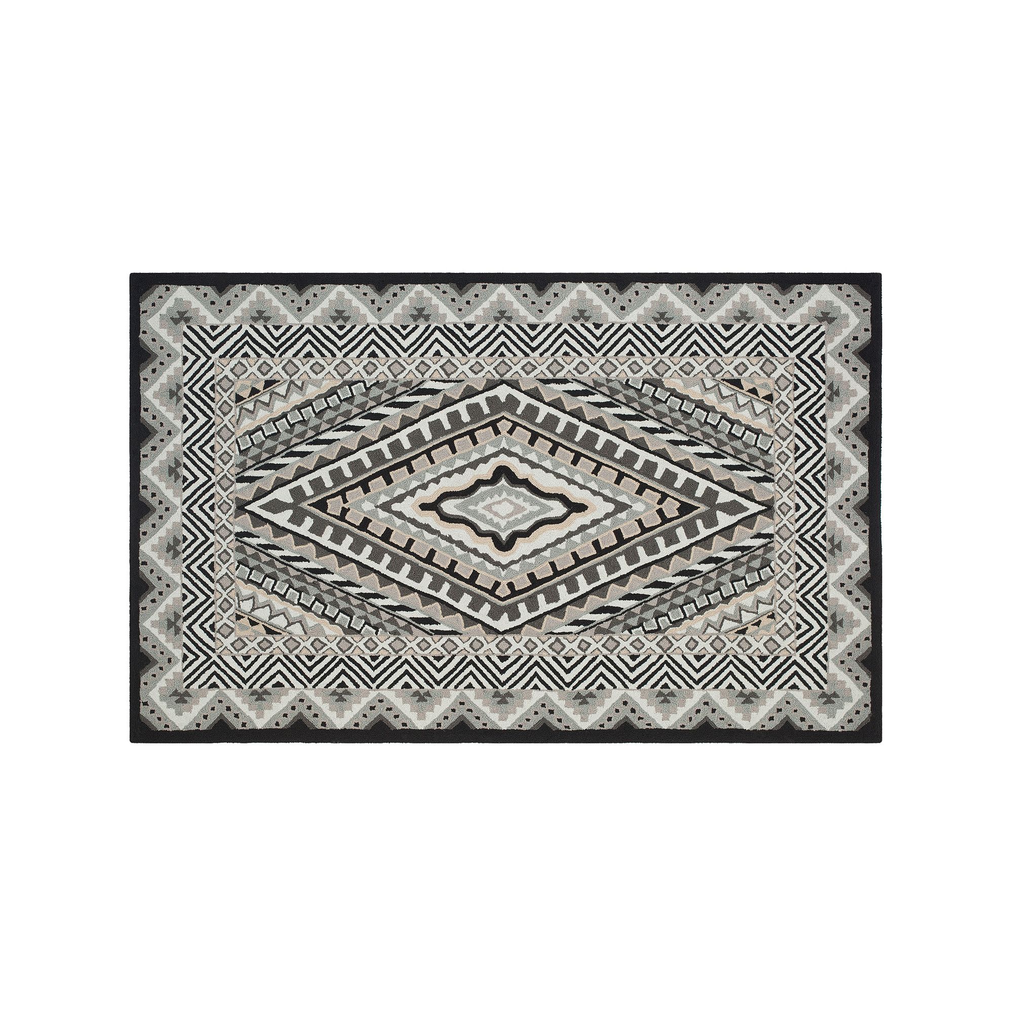Safavieh Four Seasons Albertson Framed Geometric Indoor Outdoor Rug, Ivory 