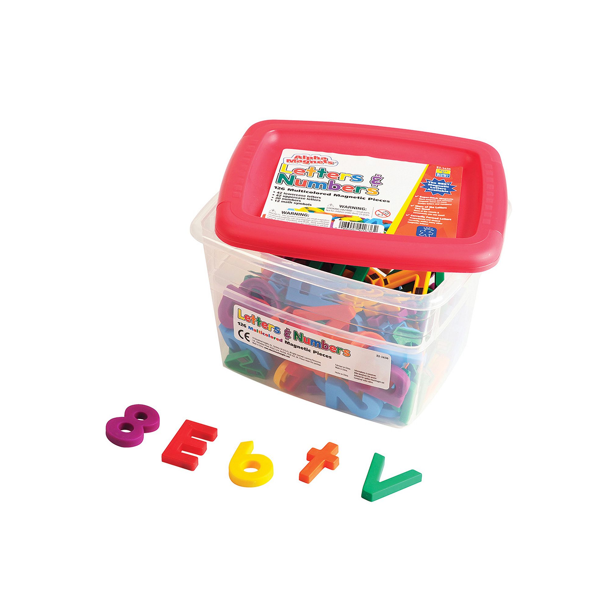 Educational Insights Multicolored Alpha & Math Magnets