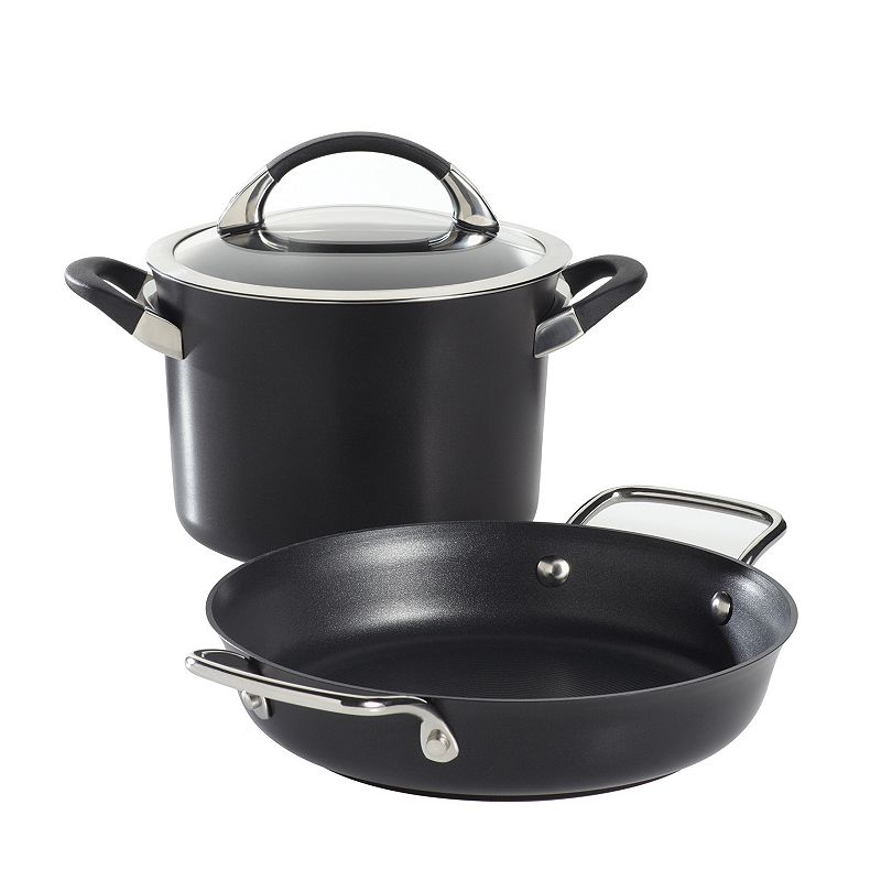 UPC 051153829994 product image for Circulon Symmetry 3-pc. Nonstick Aluminum Cookware Set, Black, 3 Piece | upcitemdb.com