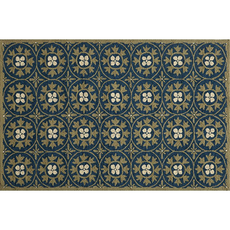 Momeni Veranda Medallion Indoor Outdoor Rug, Blue, 5X8 Ft