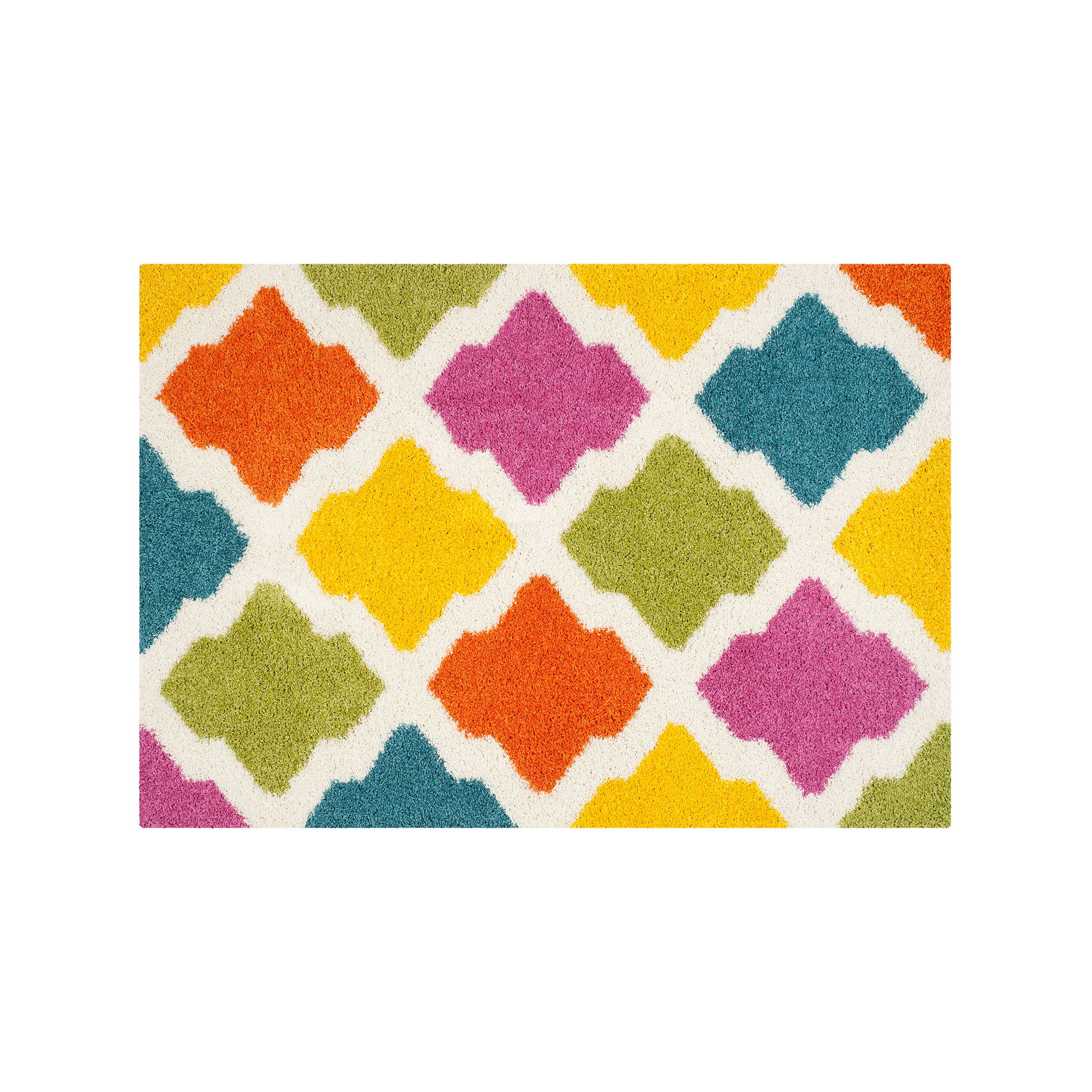 Safavieh Kids Razzle Dazzle Geometric Shag Rug, Ivorymulti
