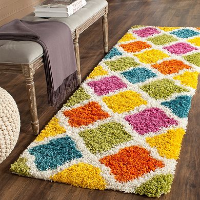 Safavieh Kids Razzle Dazzle Geometric Shag Rug