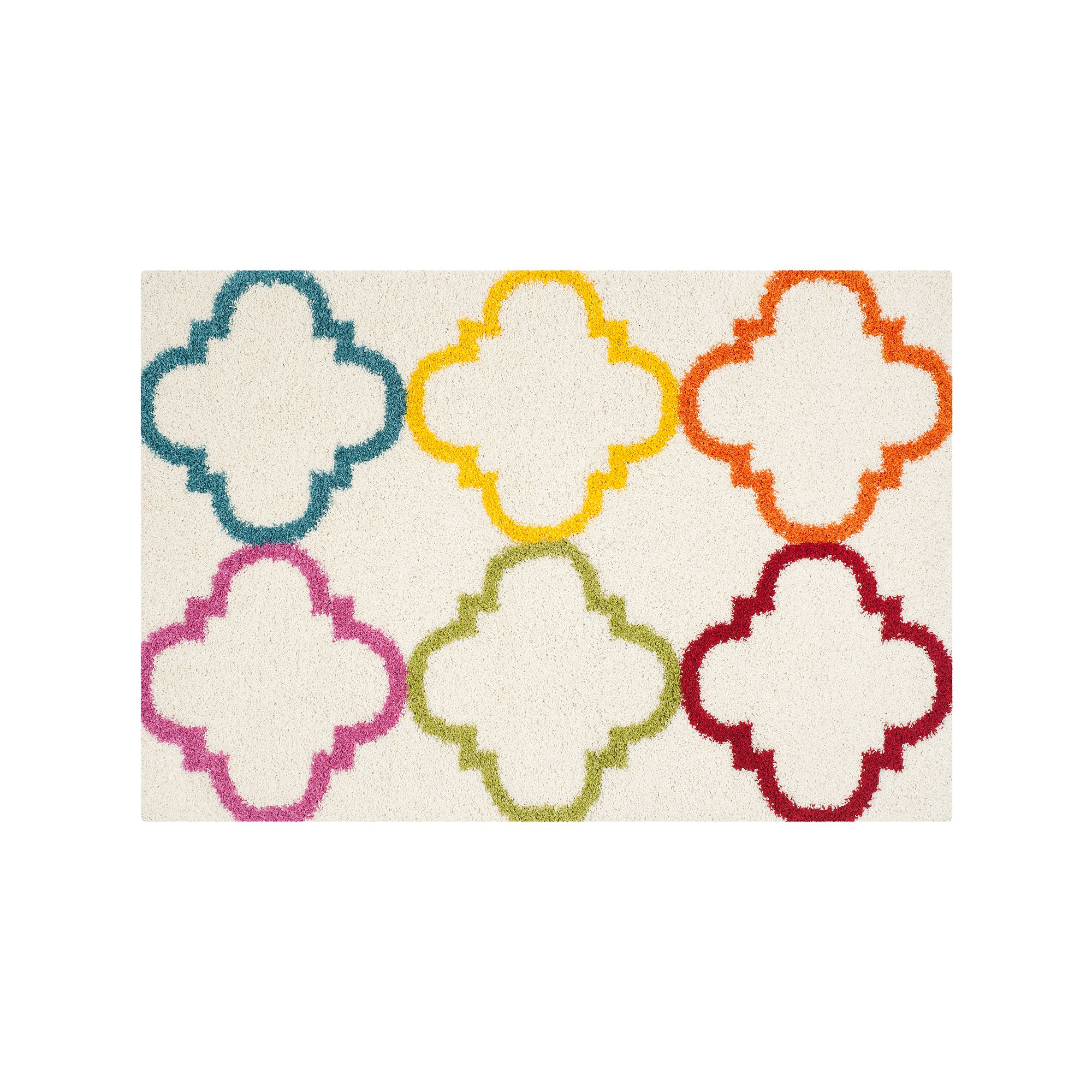 Safavieh Kids Medley Trellis Shag Rug, Ivorymulti