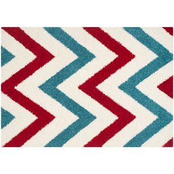 Safavieh Kids Chevron Stripe Shag Rug
