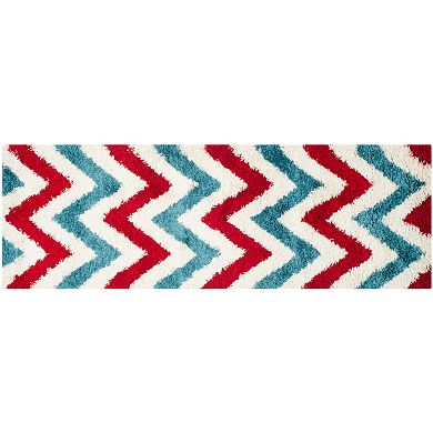 Safavieh Kids Chevron Stripe Shag Rug