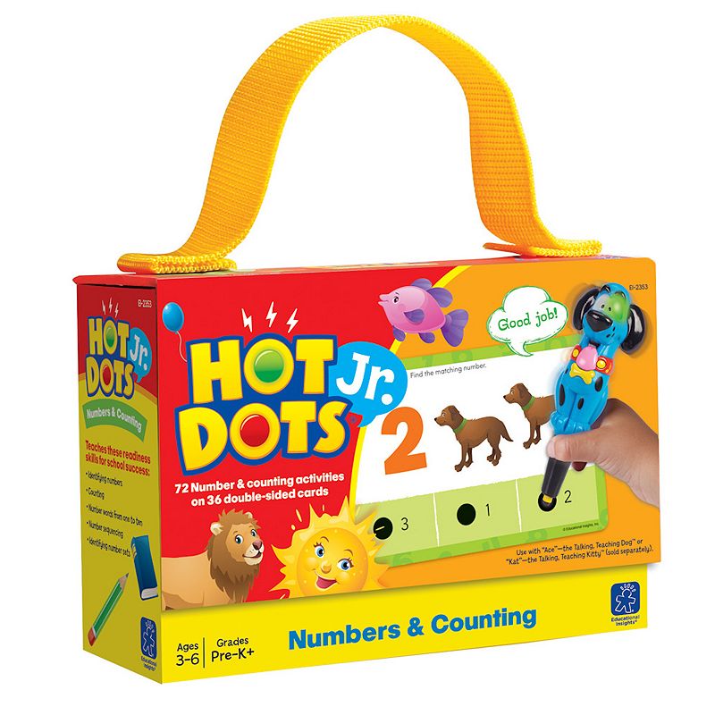 Hot Dots Jr. Numbers & Counting Card Set by Educational Insights, Multicolo