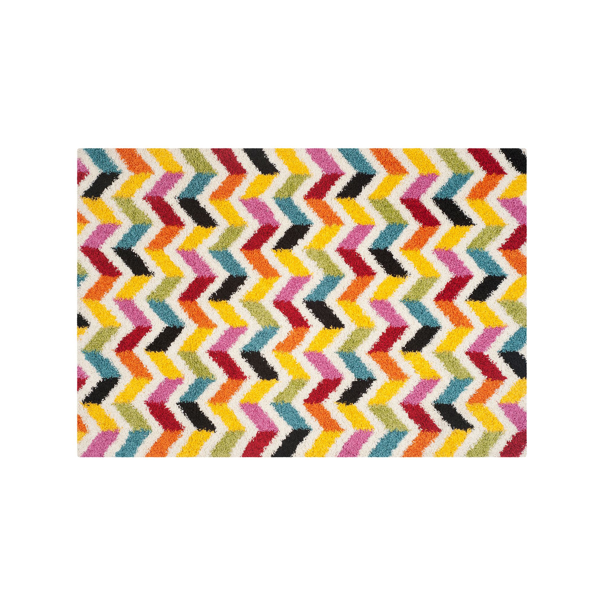 Safavieh Kids Kaleidoscope Chevron Shag Rug, Ivorymulti