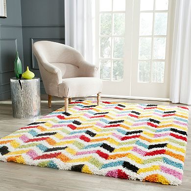 Safavieh Kids Kaleidoscope Chevron Shag Rug