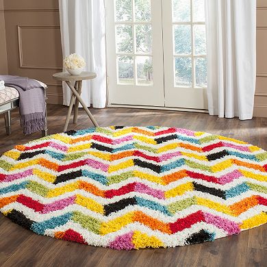 Safavieh Kids Kaleidoscope Chevron Shag Rug