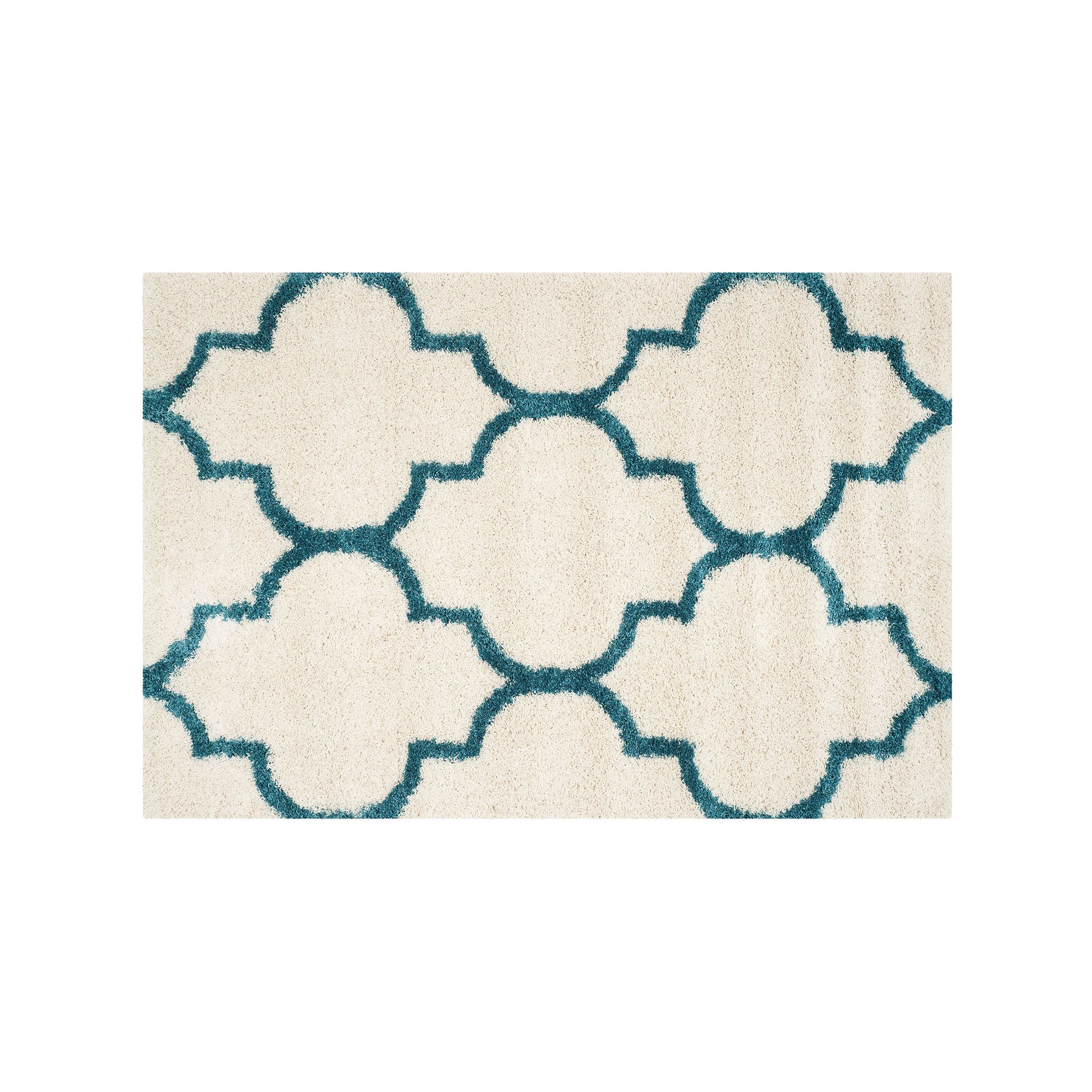 Safavieh Kids Bombay Trellis Shag Rug, Ivory Blue