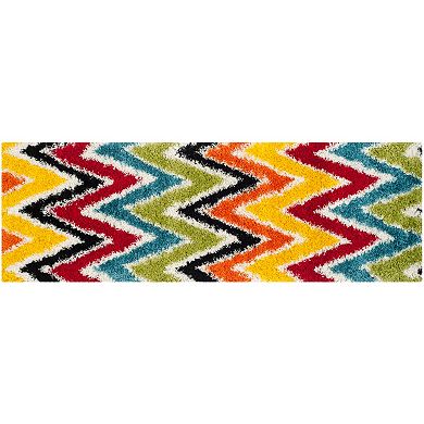 Safavieh Kids Psychedelic Chevron Shag Rug