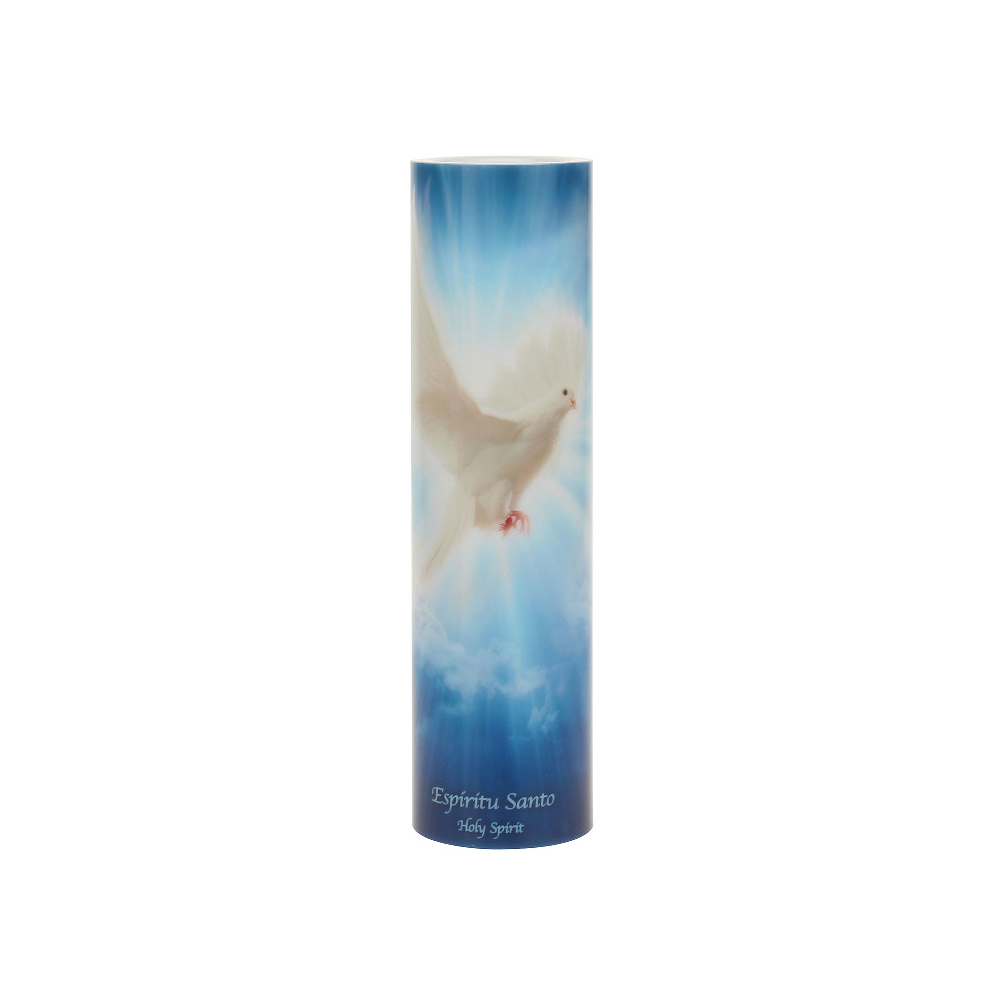 The Saints Collection Holy Spirit Flameless LED Prayer Candle, Holy Spirt