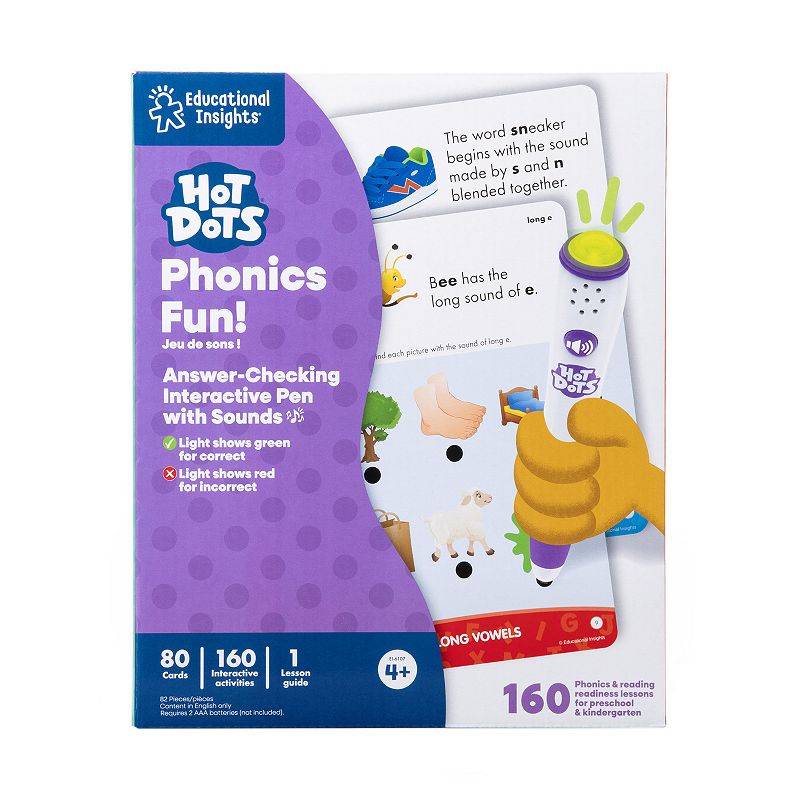 Educational Insights Hot Dots Jr. Phonics Fun, Multicolor
