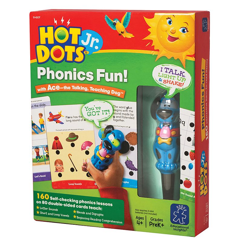 Educational Insights Hot Dots Jr. Phonics Fun, Multicolor