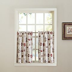 Top of the Window Espresso 2-pack Tier Curtains