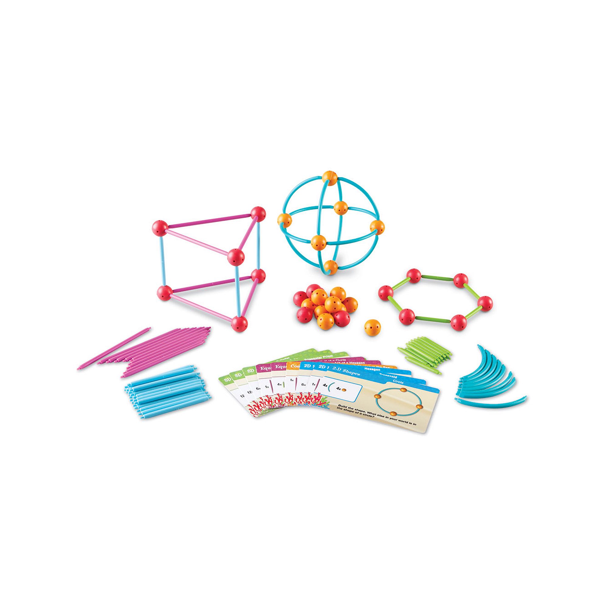 Learning Resources Dive Into Shapes A Sea & Build Geometry Set, Multic