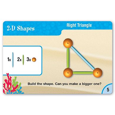 Learning Resources Dive Into Shapes A "Sea" & Build Geometry Set