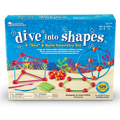 Learning Resources Dive Into Shapes A "Sea" & Build Geometry Set