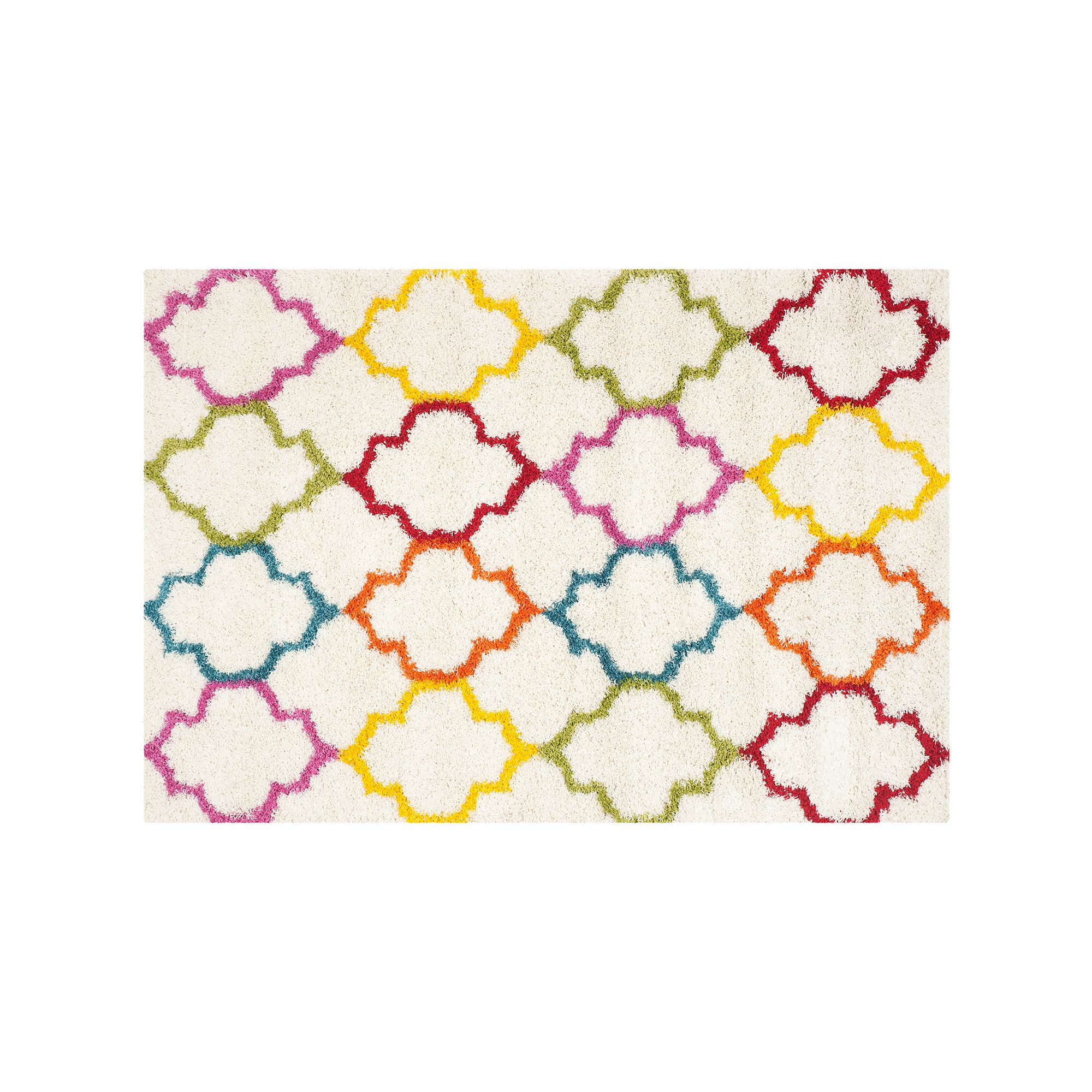 Safavieh Kids Geo Shag Rug, Ivory Team