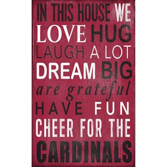 Arizona Cardinals In This House Wall Art