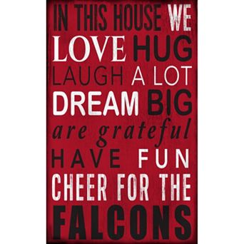 Atlanta Falcons In This House Wall Art