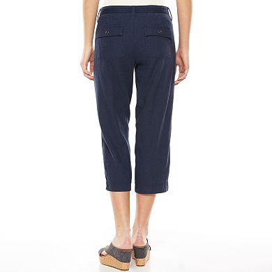 Sonoma Goods For Life® Linen-Blend Capris - Women's