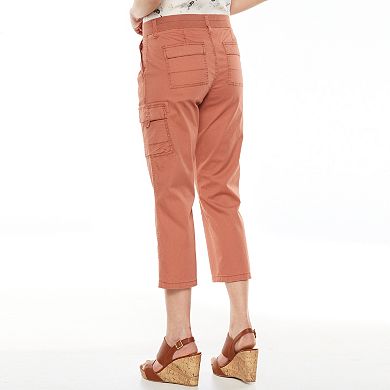 Sonoma Goods For Life® Knit-Waist Cargo Capris - Women's