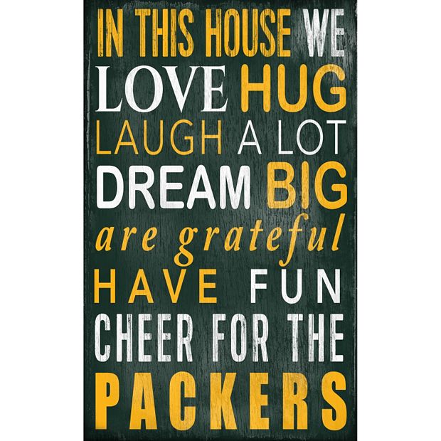 Green Bay Packers We Cheer Wall Art