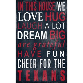 Houston Texans In This House Wall Art