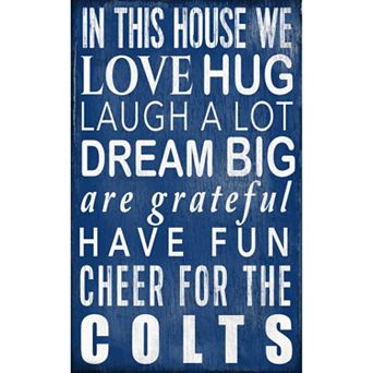 Indianapolis Colts In This House Wall Art