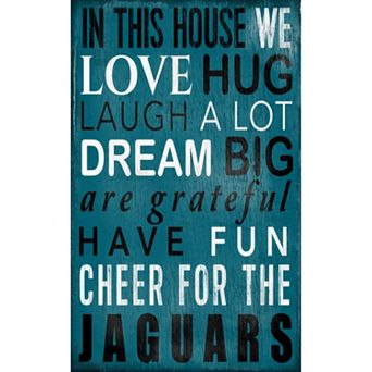 Jacksonville Jaguars In This House Wall Art
