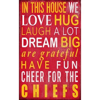 Kansas City Chiefs In This House Wall Art