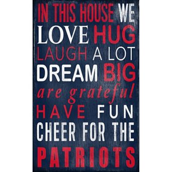 New England Patriots In This House Wall Art