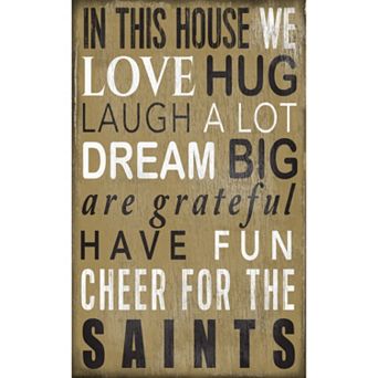 New Orleans Saints In This House Wall Art
