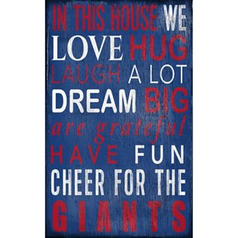 New York Giants In This House Wall Art