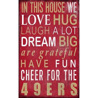 San Francisco 49ers In This House Wall Art