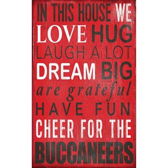 Tampa Bay Buccaneers In This House Wall Art