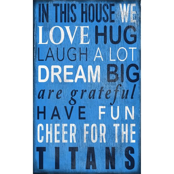 Tennessee Titans In This House Wall Art