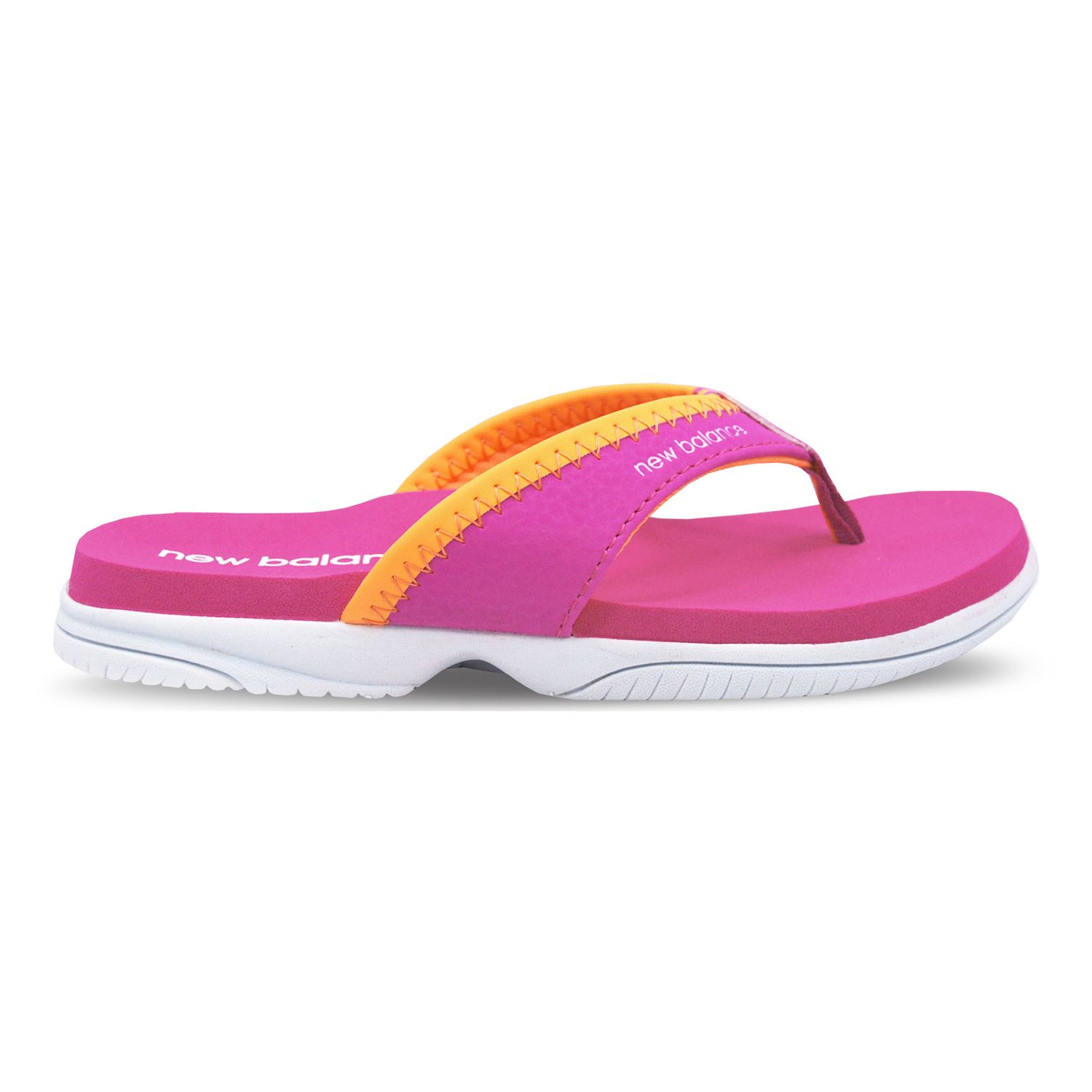 girls new balance flip flops