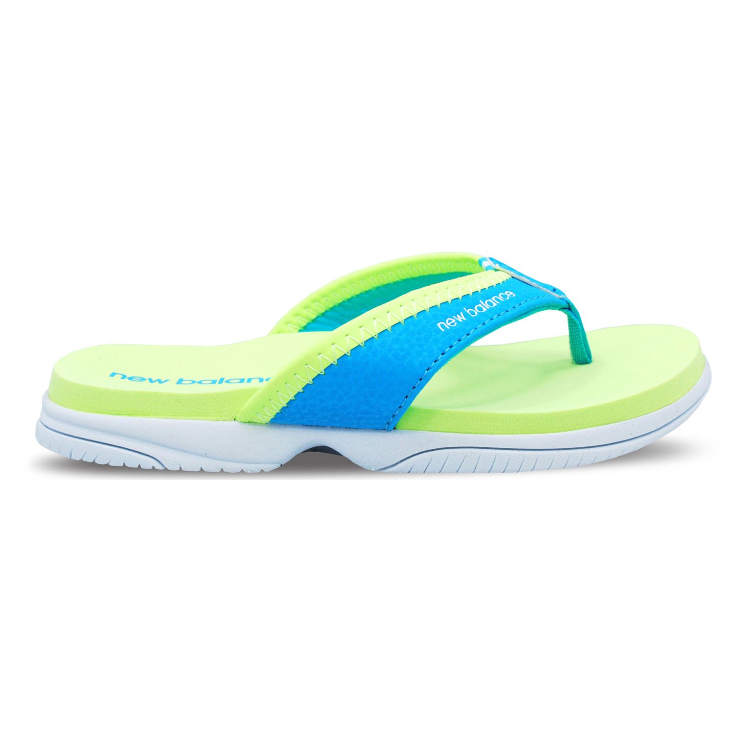 girls new balance flip flops