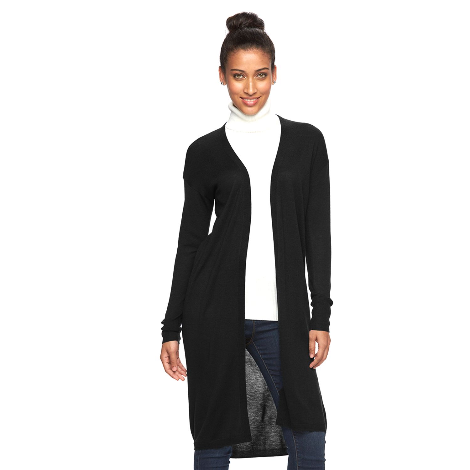 apt 9 black cardigan
